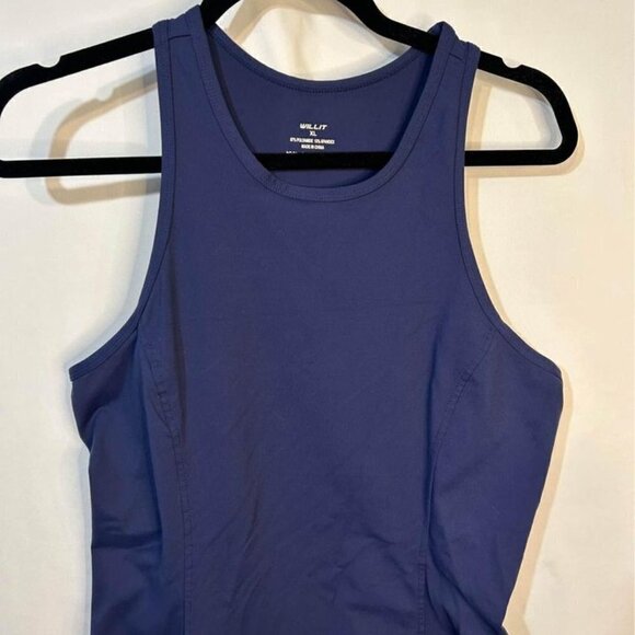 Woman’s Racerback athletic dress. Navy blue. Size XL. Soft & Stretchy. - Picture 3 of 7